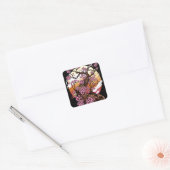 Wild Cherry Blossom Quadratischer Aufkleber (Umschlag)