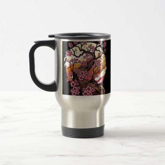 Wild Cherry Blossom Reisebecher (Links)