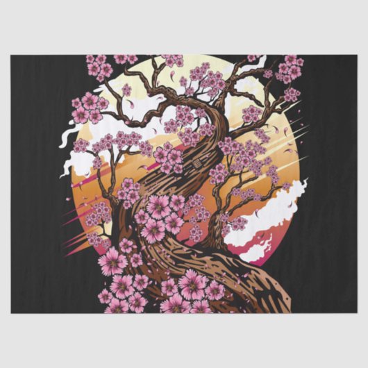 Wild Cherry Blossom Seidenpapier (Vorderseite)
