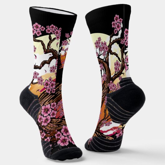Wild Cherry Blossom Socken (Gewinkelt)
