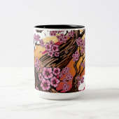 Wild Cherry Blossom Zweifarbige Tasse (Mittel)
