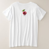 Wild Cherry Große Größe T-Shirt (Design Rückseite)