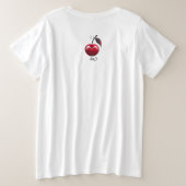 Wild Cherry Große Größe T-Shirt (Design Rückseite)