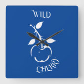 Wild Cherry Quadratische Wanduhr (Vorderseite)