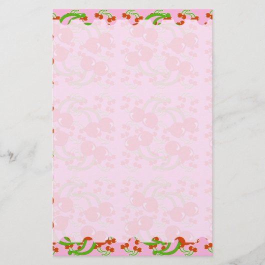 Wild Cherry Stationery Briefpapier (Vorderseite)