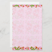 Wild Cherry Stationery Briefpapier (Vorne/Hinten)