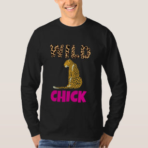 Wild Chick, Tiger Cat Lion Jaguar Jungle, Animal P T-Shirt