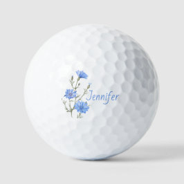 Wild Chicory Blume Botanischer Individuelle Name Golfball