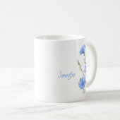 Wild Chicory Blume Botanischer Individuelle Name Kaffeetasse (VorderseiteRechts)