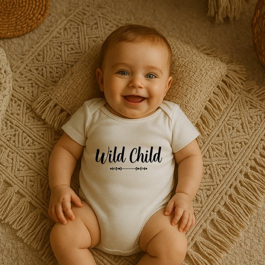 Wild Child Baby Bodysuit Baby Strampler