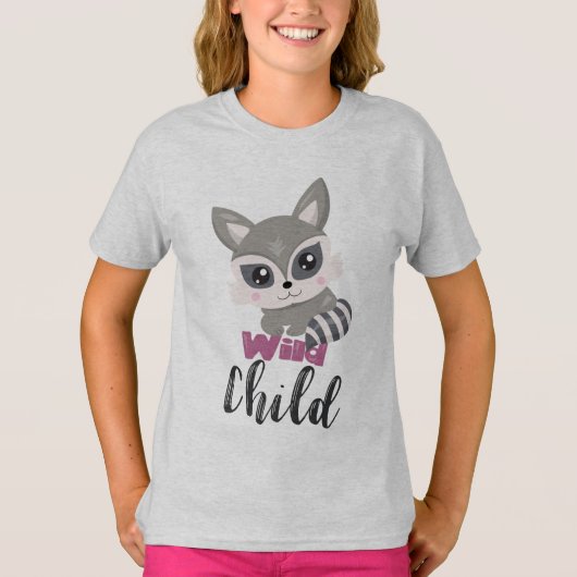 Wild Child Girls' Hanes TAGLESS® T - Shirt (Vorderseite)
