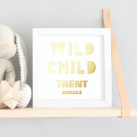 WILD CHILD | NAMEN DATE EDITABLE TEXT GOLD