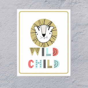 Wild Child Scandia Lion Poster
