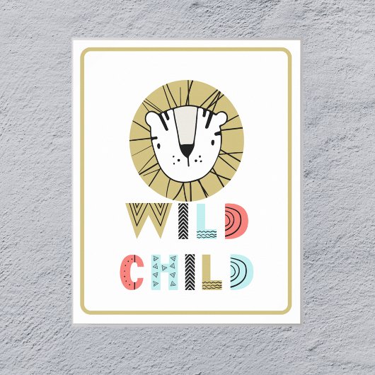 Wild Child Scandia Löwe Poster