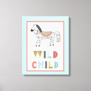 Wild Child Scandia Pferde-Nursery  Leinwanddruck