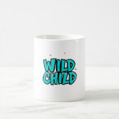 Wild Child Star Doodle Retro Tasse (Mittel)