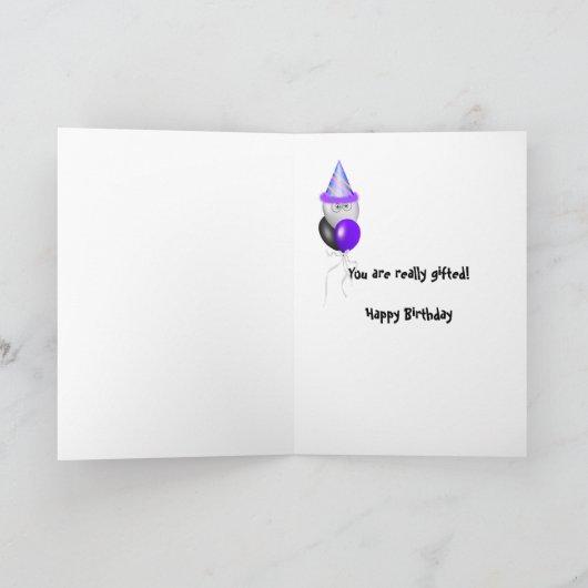 Wild Chimp Spaß Karte (Innenseite)