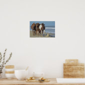 Wild Chincoteague Ponies, Assateague Island Beach Poster (Küche)