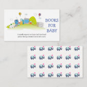 Wild City Baby Shower Books for Baby Begleitkarte (Vorne/Hinten)