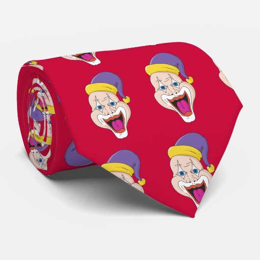 Wild Clown Krawatte (Gerollt)