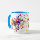 Wild Color Splash-Tasse Tasse (Vorderseite Links)