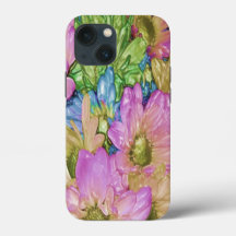 Wild Colorful Daisies #22 - iPhone Case