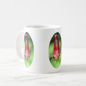 Wild Columbine Blume Personalisiert Kaffeetasse (Vorderseite Links)