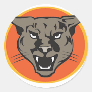 Wild Cougars von Junglewalk..com Runder Aufkleber