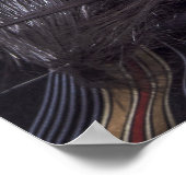 Wild Crazy Man Musician Wild Hair Poster (Ecke)