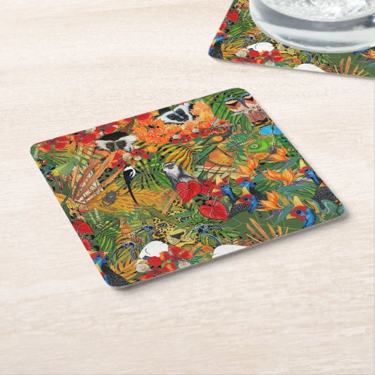 Wild Creation  Rechteckiger Pappuntersetzer (angewinkelt)