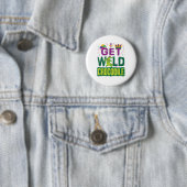 Wild Crocodile Mardi Gras Alligator Button (Beispiel)