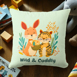 Wild & Cudly Bunny & Tiger | Dekoration des Kinder Kissen