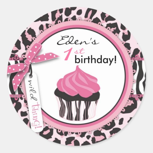 Wild Cupcake WP Aufkleber (Vorderseite)