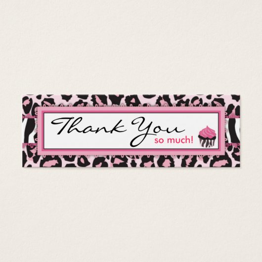 Wild Cupcake WP TY Skinny Gift Tag (Vorderseite)