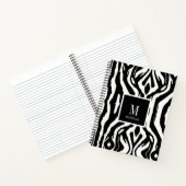 Wild Custom Zebra Print Pattern Notizblock (Innenseite)