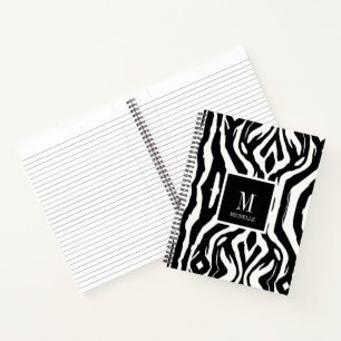 Wild Custom Zebra Print Pattern Notizblock