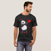 Wild Dab Animals Dabbing Panda Bear St Valentine's T-Shirt (Vorne ganz)