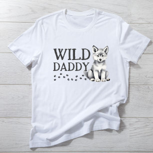 Wild Daddy Niedlich Wolf-Geburtstagsparty T-Shirt