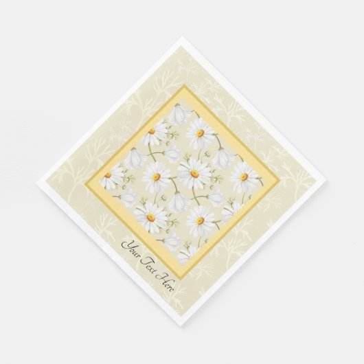 Wild Daisies Paper Napkin Serviette (Ecke)