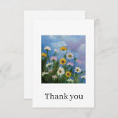 Wild daisies Thank you card Dankeskarte (Vorne/Hinten)