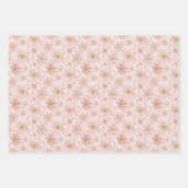 Wild Daisy Boho Floral, Gingham und Confetti Geschenkpapier Set (Vorderseite)