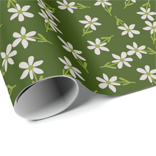 Wild Daisy Charm Geschenkpapier (Rolleneckpunkt)
