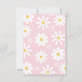 Wild Daisy Danke-Card | Wildblume Vielen Dank Dankeskarte (Rückseite)