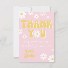 Wild Daisy Danke-Card | Wildblume Vielen Dank Dankeskarte