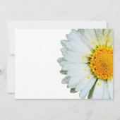 Wild Daisy Funeral Announcement Card Einladung (Rückseite)