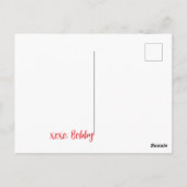 Wild darüber, dass du rosa, wilde Herzen Valentine Postkarte (Rückseite)