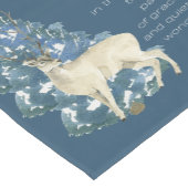 Wild Deer Footprints in Snow – Winter Nature Art Kurzer Tischläufer (Ecke)