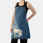 Wild Deer Footprints in Snow – Winter Nature Art Schürze (InSitu)