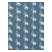 Wild Deer Footprints in Snow – Winter Nature Art Tischdecke (Vorderseite)