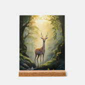 Wild Deer Forest Acrylic Wall Art Acrylschild (Vorderseite)